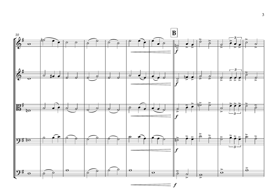 San Marino National Anthem for String Orchestra String Orchestra scores gallery preview page 3
