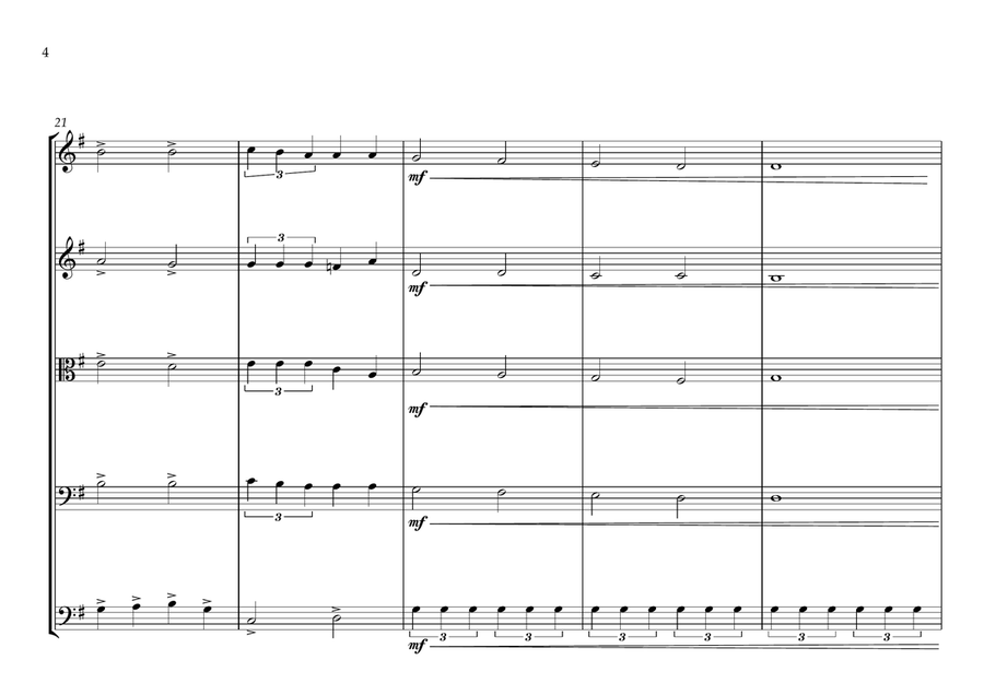 San Marino National Anthem for String Orchestra String Orchestra scores gallery preview page 4