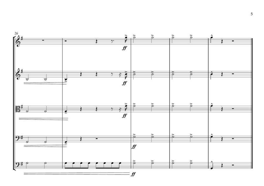 San Marino National Anthem for String Orchestra String Orchestra scores gallery preview page 5