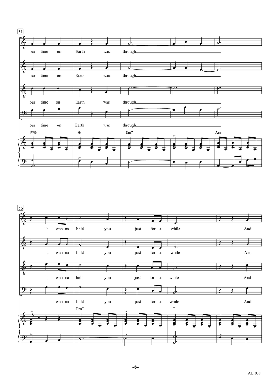 Die With A Smile Die With A Smile 4-Part scores gallery preview page 6