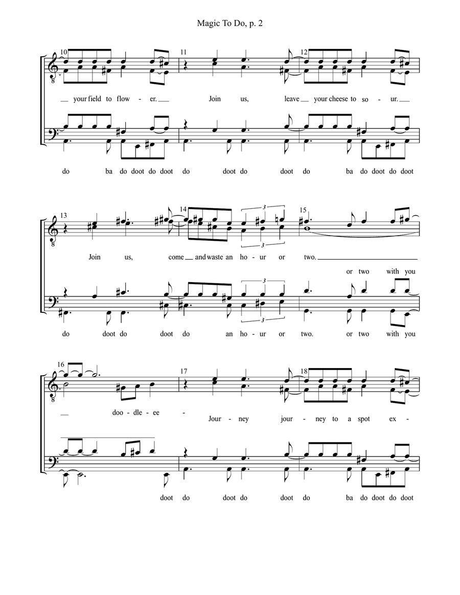 Magic To Do Magic To Do TTBB scores gallery preview page 2