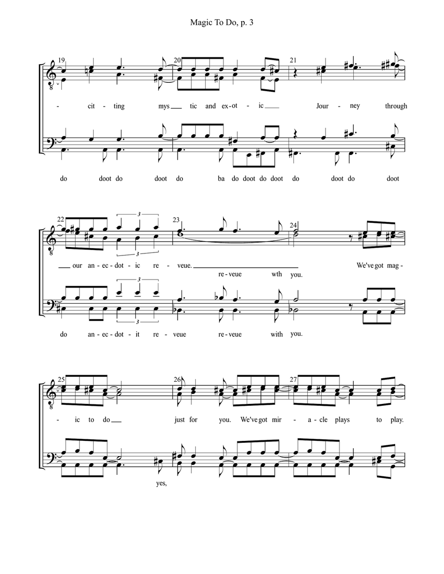 Magic To Do Magic To Do TTBB scores gallery preview page 3