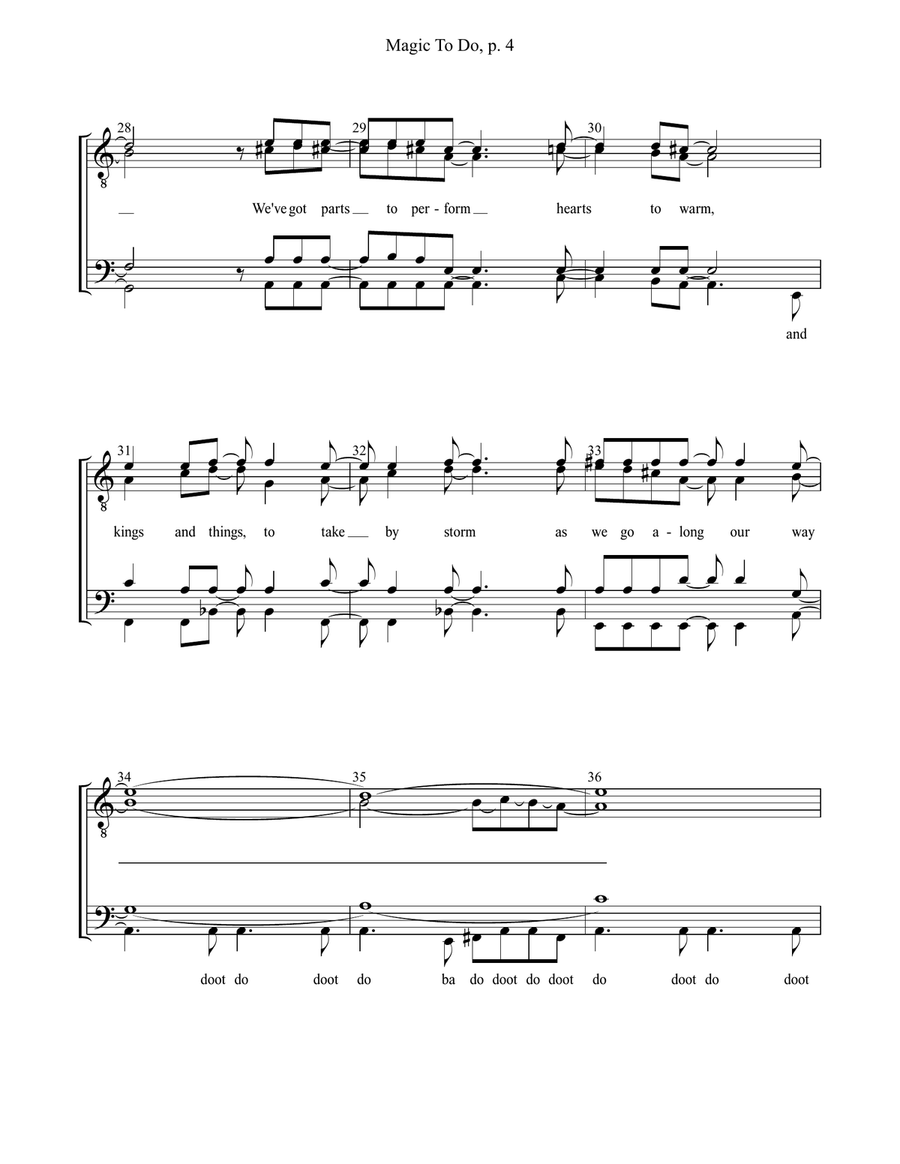 Magic To Do Magic To Do TTBB scores gallery preview page 4