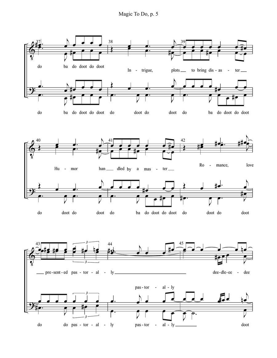 Magic To Do Magic To Do TTBB scores gallery preview page 5