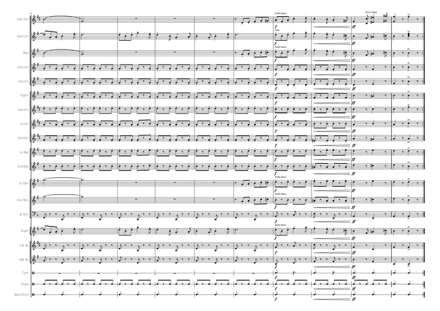 Bokser-Marsch Brass Band scores gallery preview page 3