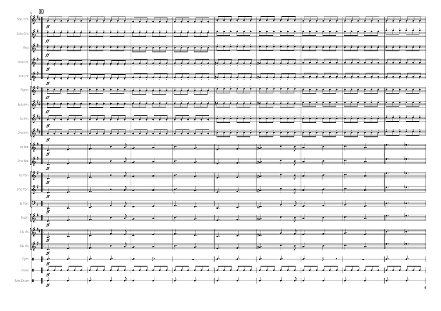 Bokser-Marsch Brass Band scores gallery preview page 4