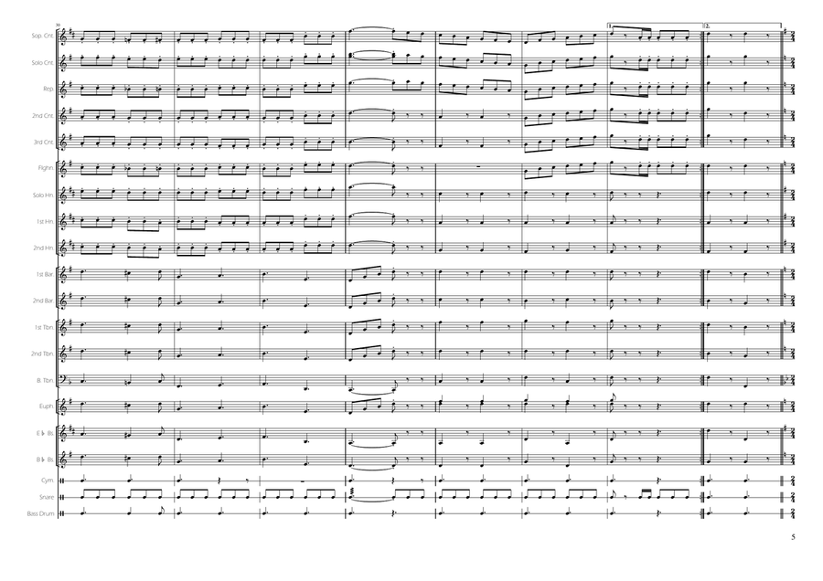 Bokser-Marsch Brass Band scores gallery preview page 5