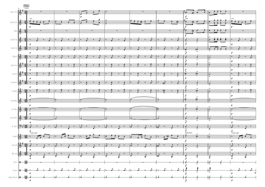 Bokser-Marsch Brass Band scores gallery preview page 6