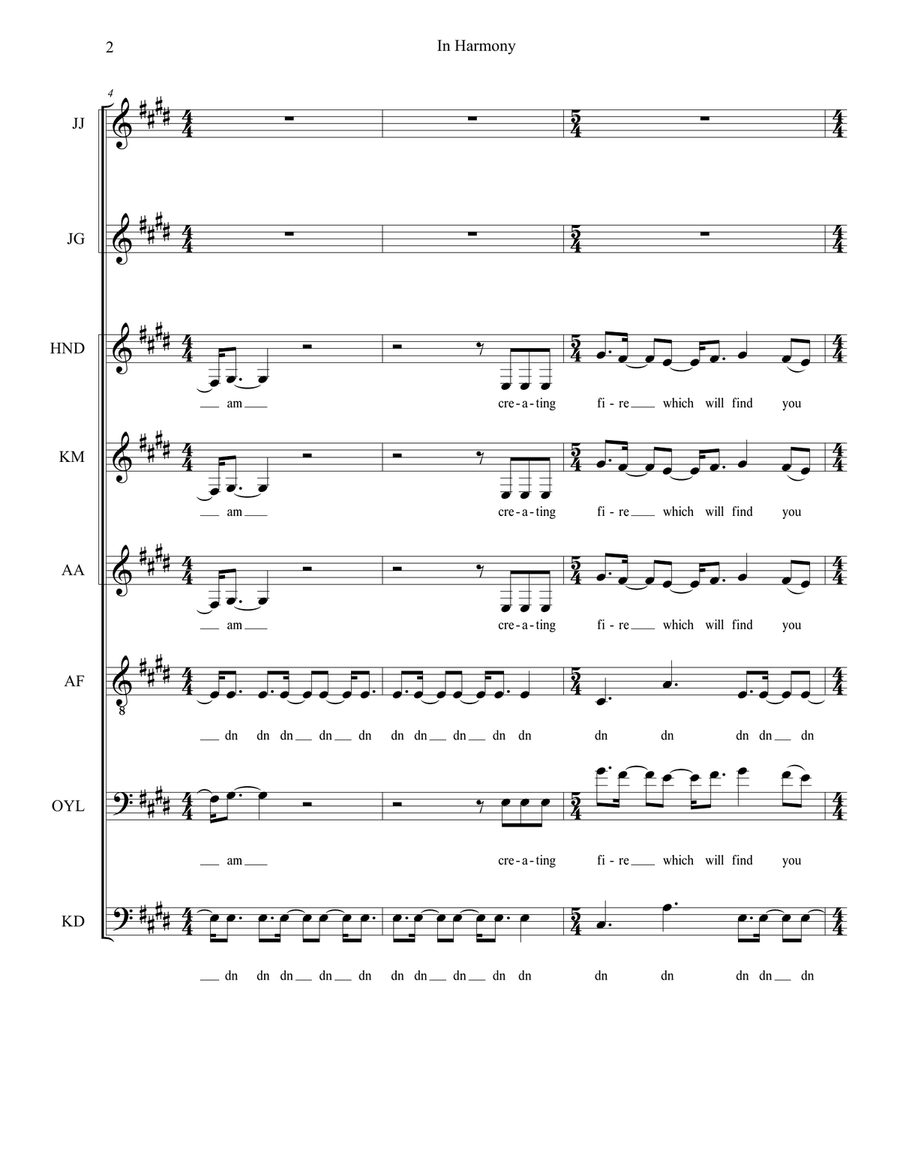 In Harmony In Harmony Divisi scores gallery preview page 2