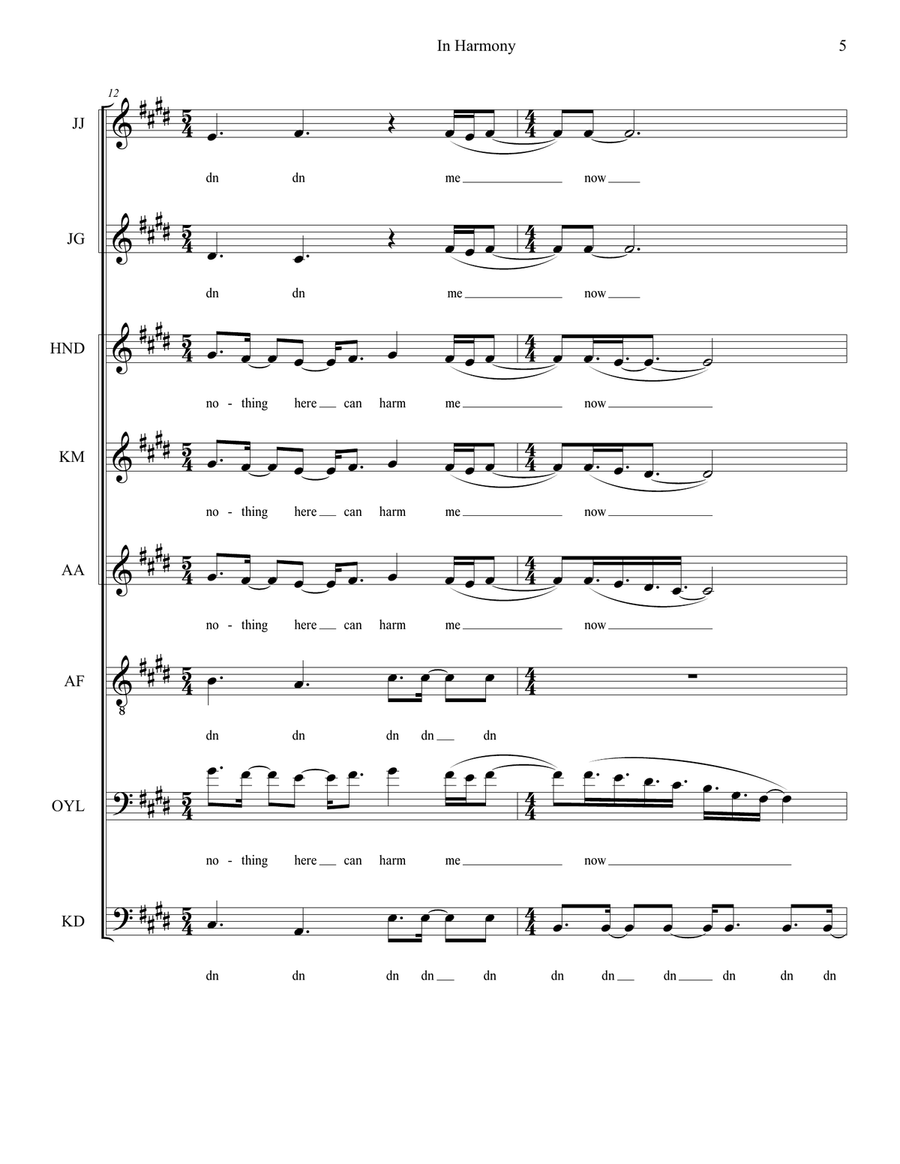 In Harmony In Harmony Divisi scores gallery preview page 5