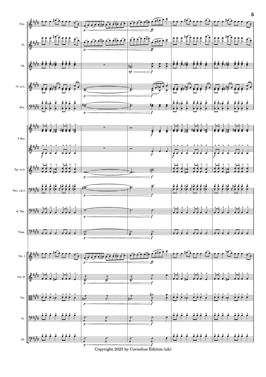 La Belle Helene. Overture Full Orchestra scores gallery preview page 5