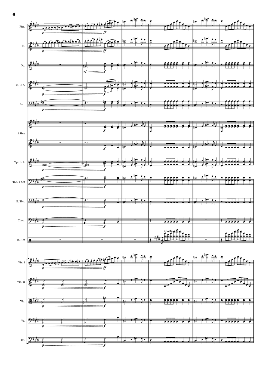 La Belle Helene. Overture Full Orchestra scores gallery preview page 6