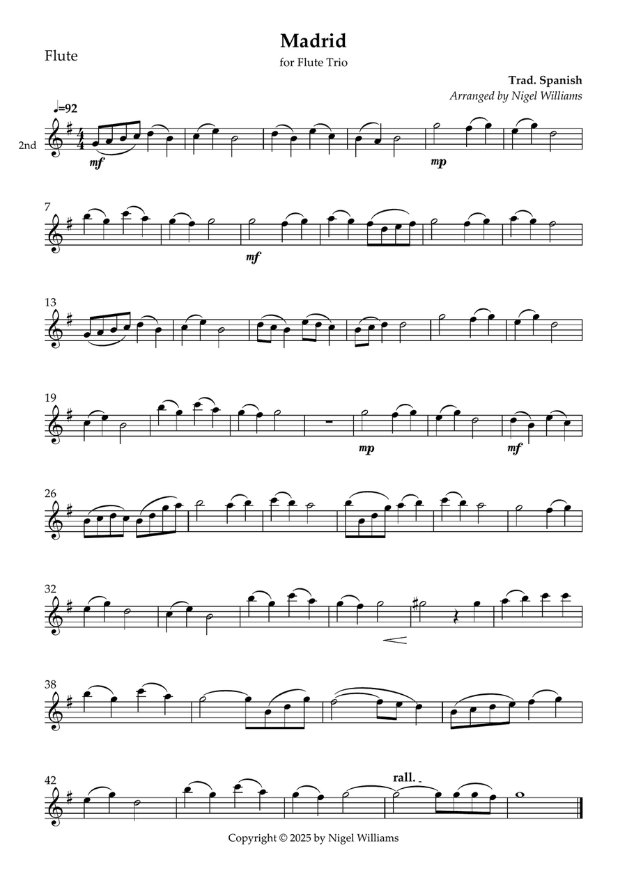 Madrid Madrid Flute Trio scores gallery preview page 2