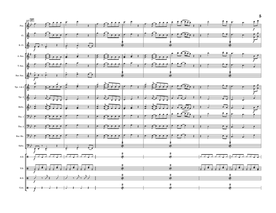 I Want It That Way I Want It That Way Marching Band scores gallery preview page 5