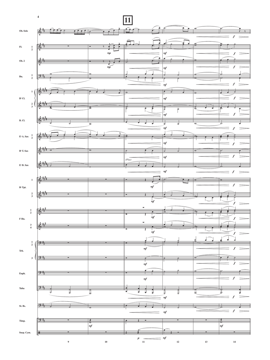 Gabriel's Oboe - Score Only Concert Band scores gallery preview page 5