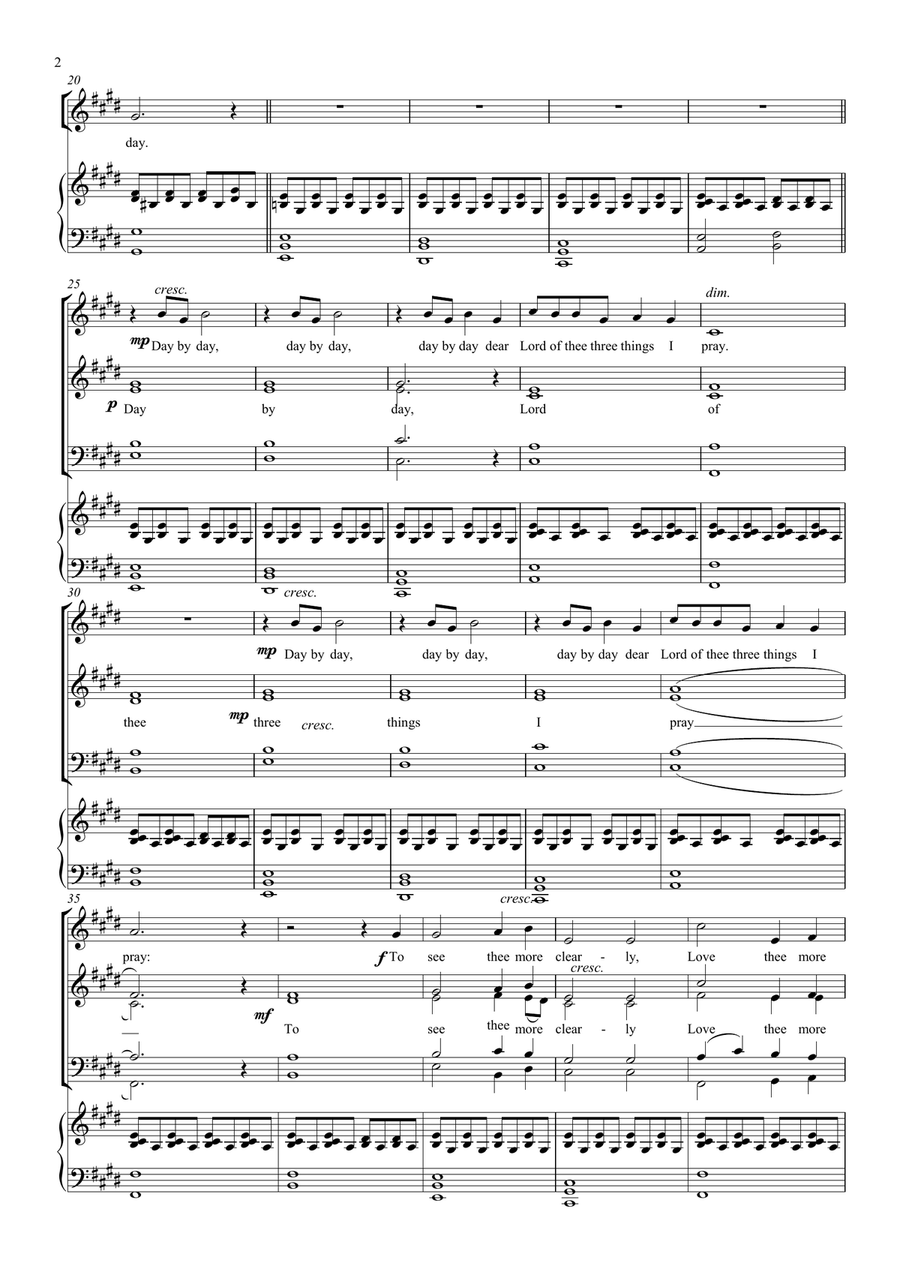 Day by Day Day by Day 4-Part scores gallery preview page 2