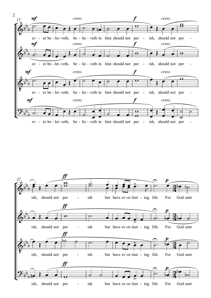 God so loved the world God so loved the world Choir scores gallery preview page 2