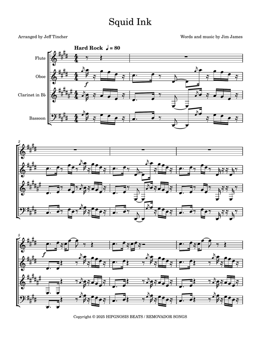 Squid Ink Squid Ink Woodwind Quartet scores gallery preview page 2