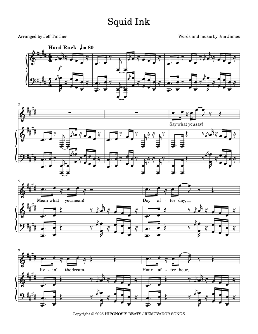 Squid Ink Squid Ink Piano, Vocal scores gallery preview page 2