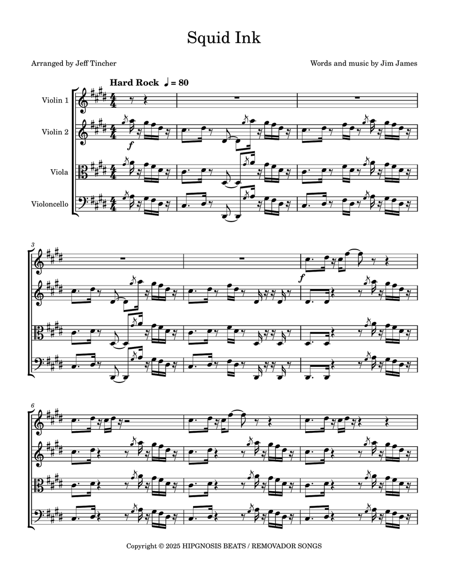 Squid Ink Squid Ink String Quartet scores gallery preview page 2