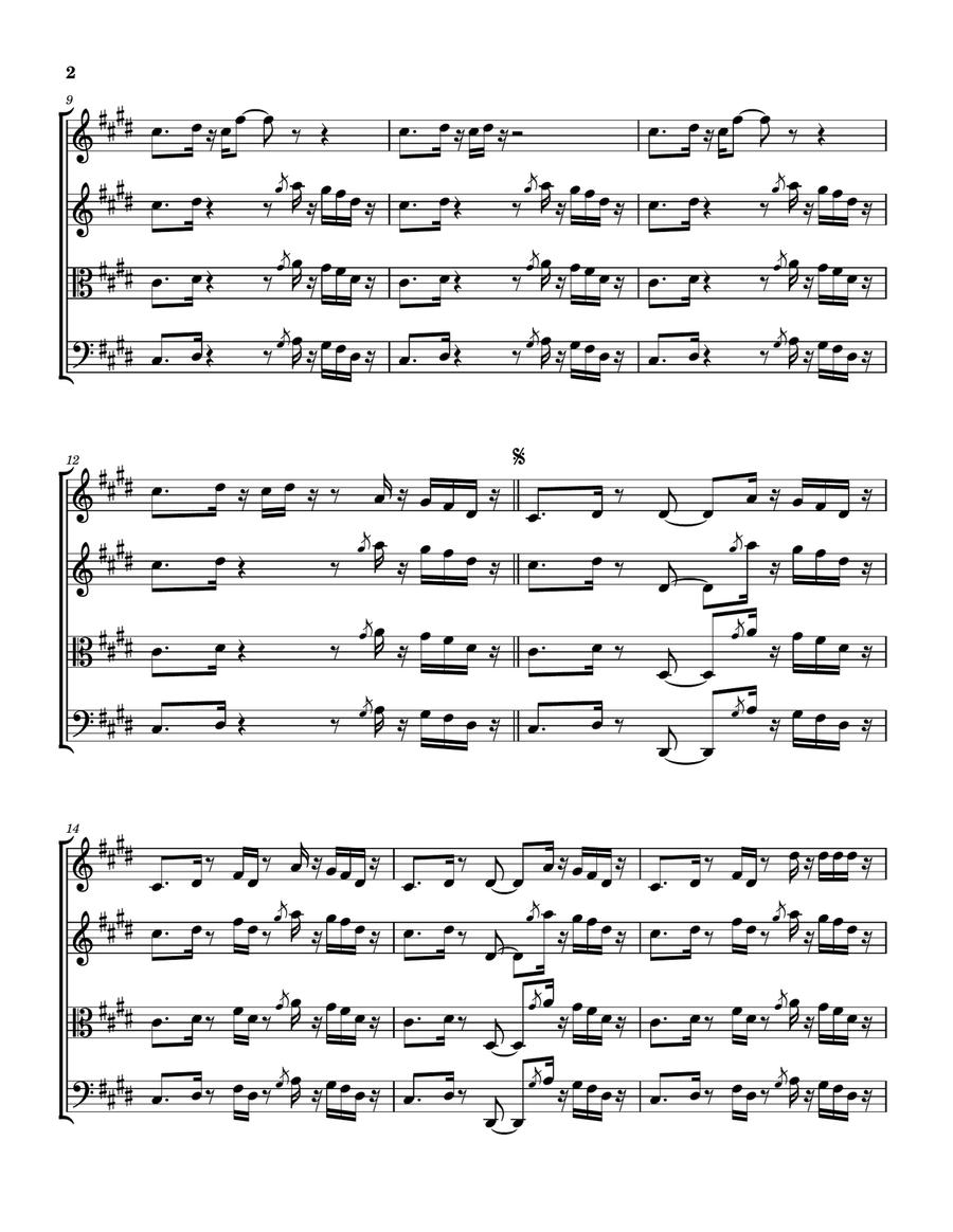Squid Ink Squid Ink String Quartet scores gallery preview page 3