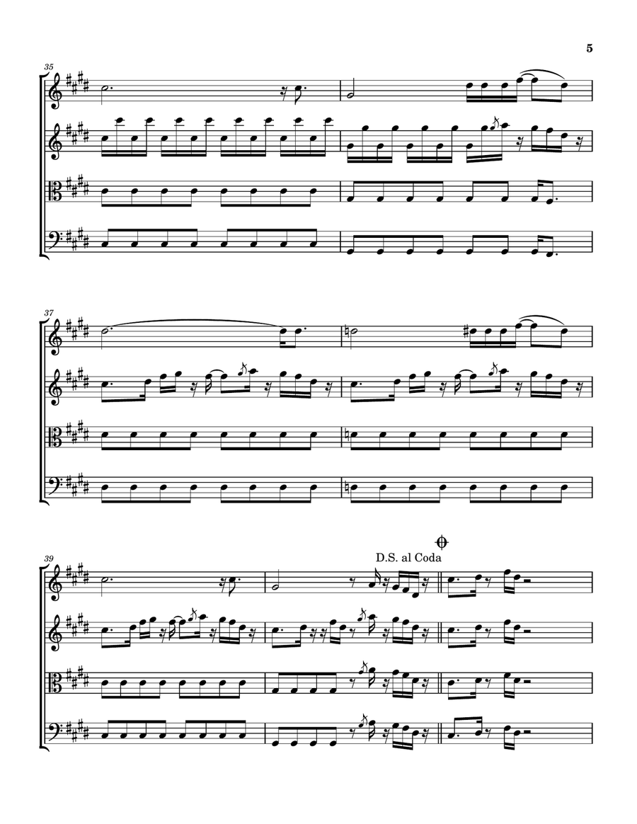 Squid Ink Squid Ink String Quartet scores gallery preview page 6