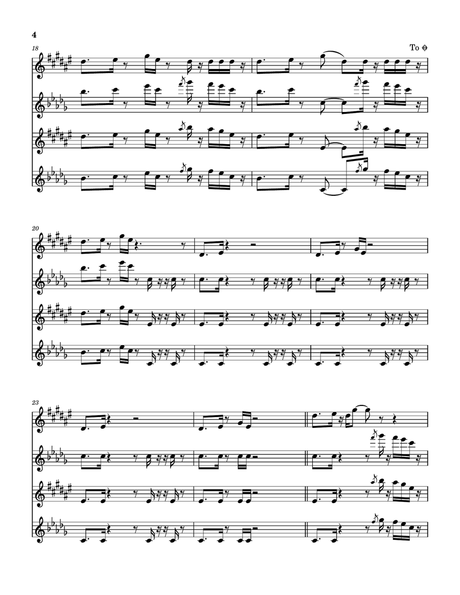Squid Ink Saxophone Quartet scores gallery preview page 5