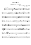 A Quiet Place - solo for Bb instrument - Cornet/Euphonium/Clarinet (Folk song, Shenandoah)