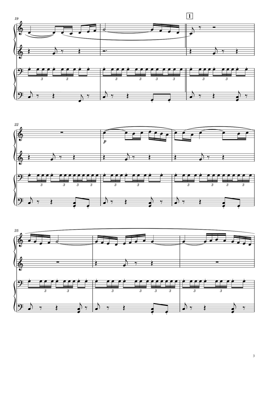 BOLERO - Maurice Ravel BOLERO - Maurice Ravel 1 Piano, 4-Hands scores gallery preview page 3