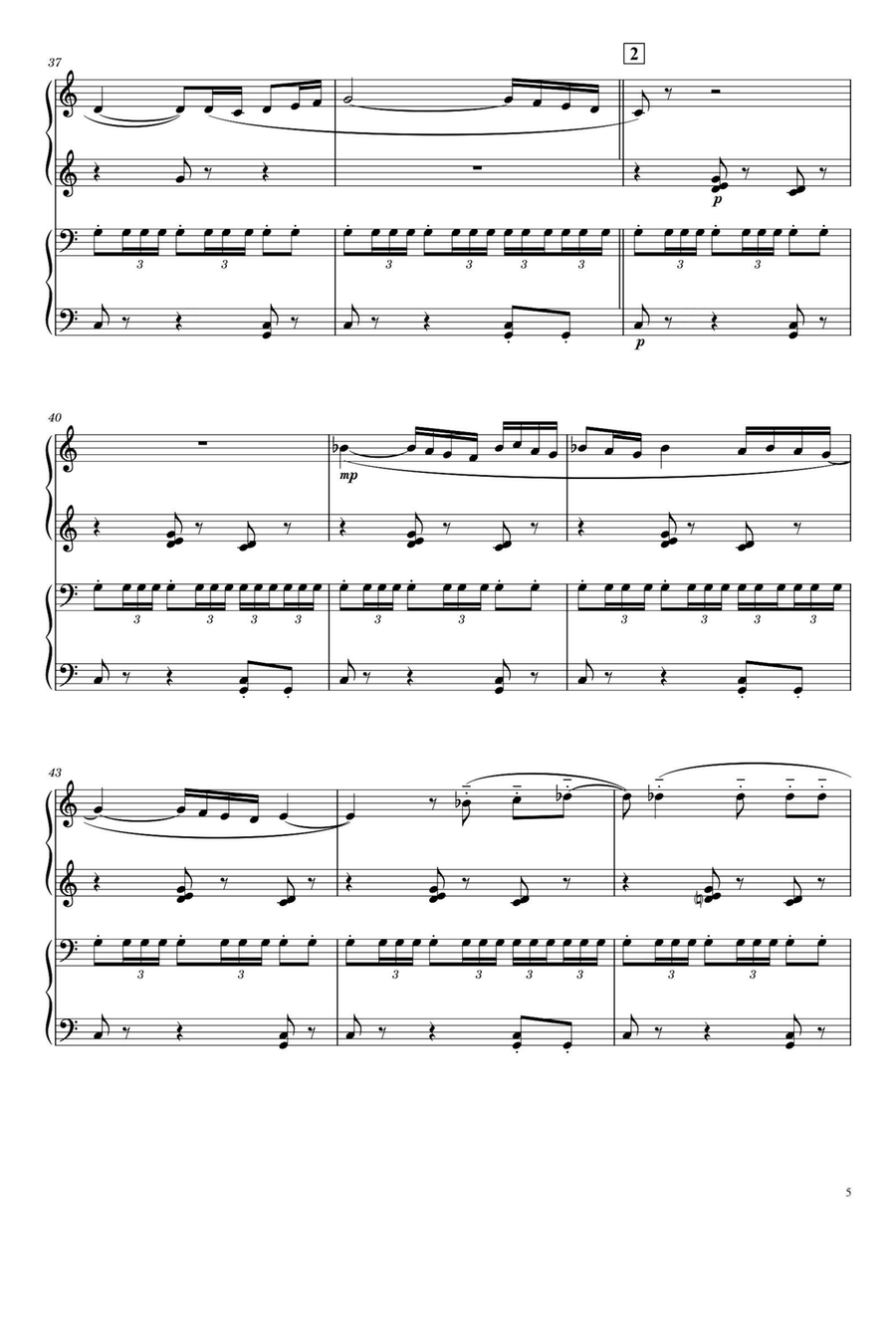 BOLERO - Maurice Ravel BOLERO - Maurice Ravel 1 Piano, 4-Hands scores gallery preview page 4