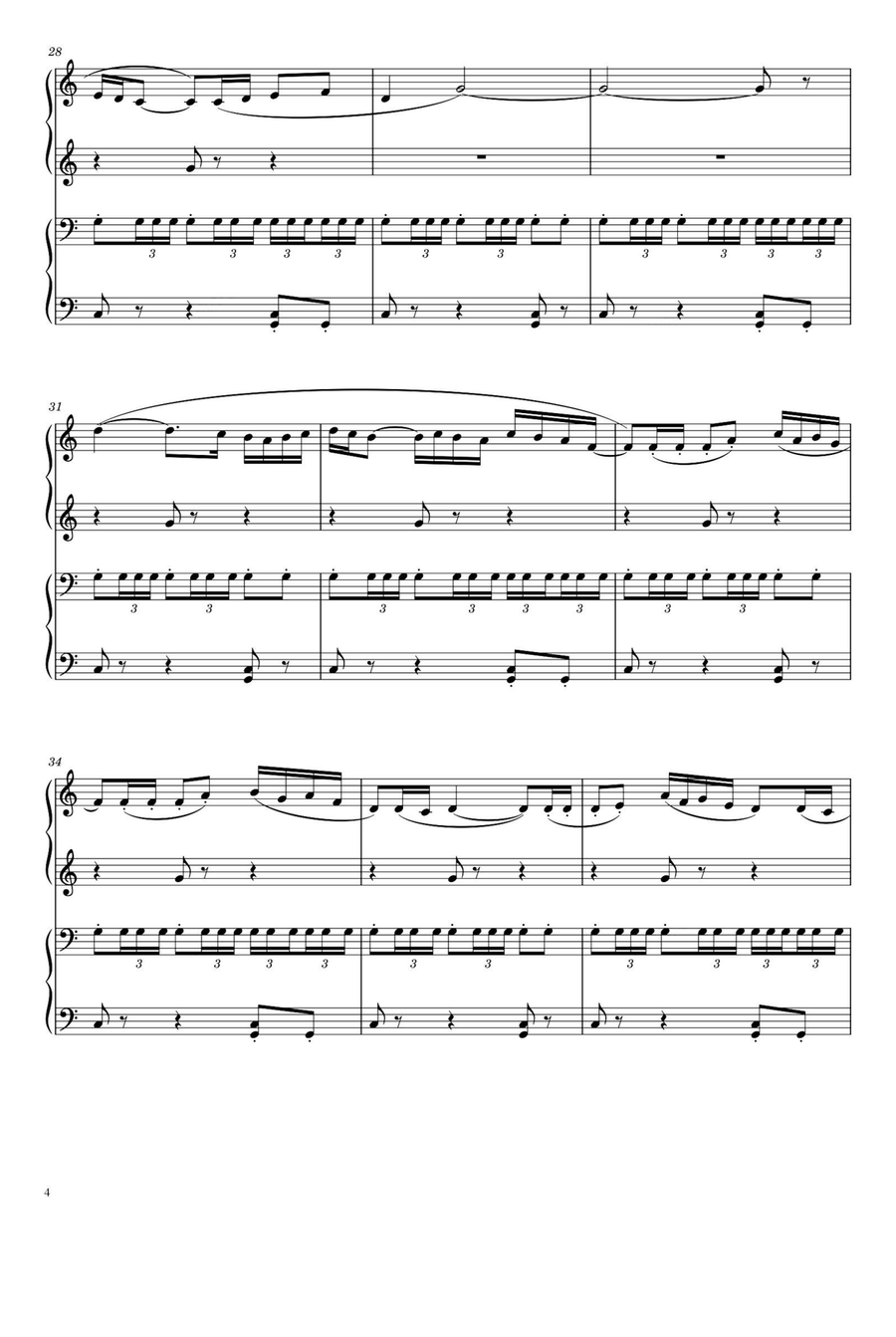 BOLERO - Maurice Ravel BOLERO - Maurice Ravel 1 Piano, 4-Hands scores gallery preview page 5