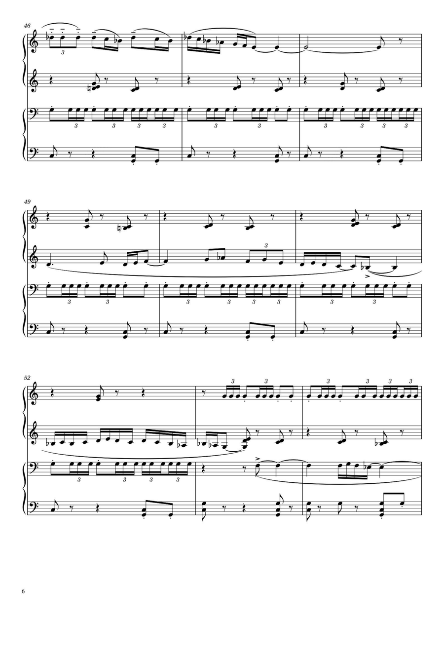 BOLERO - Maurice Ravel BOLERO - Maurice Ravel 1 Piano, 4-Hands scores gallery preview page 6