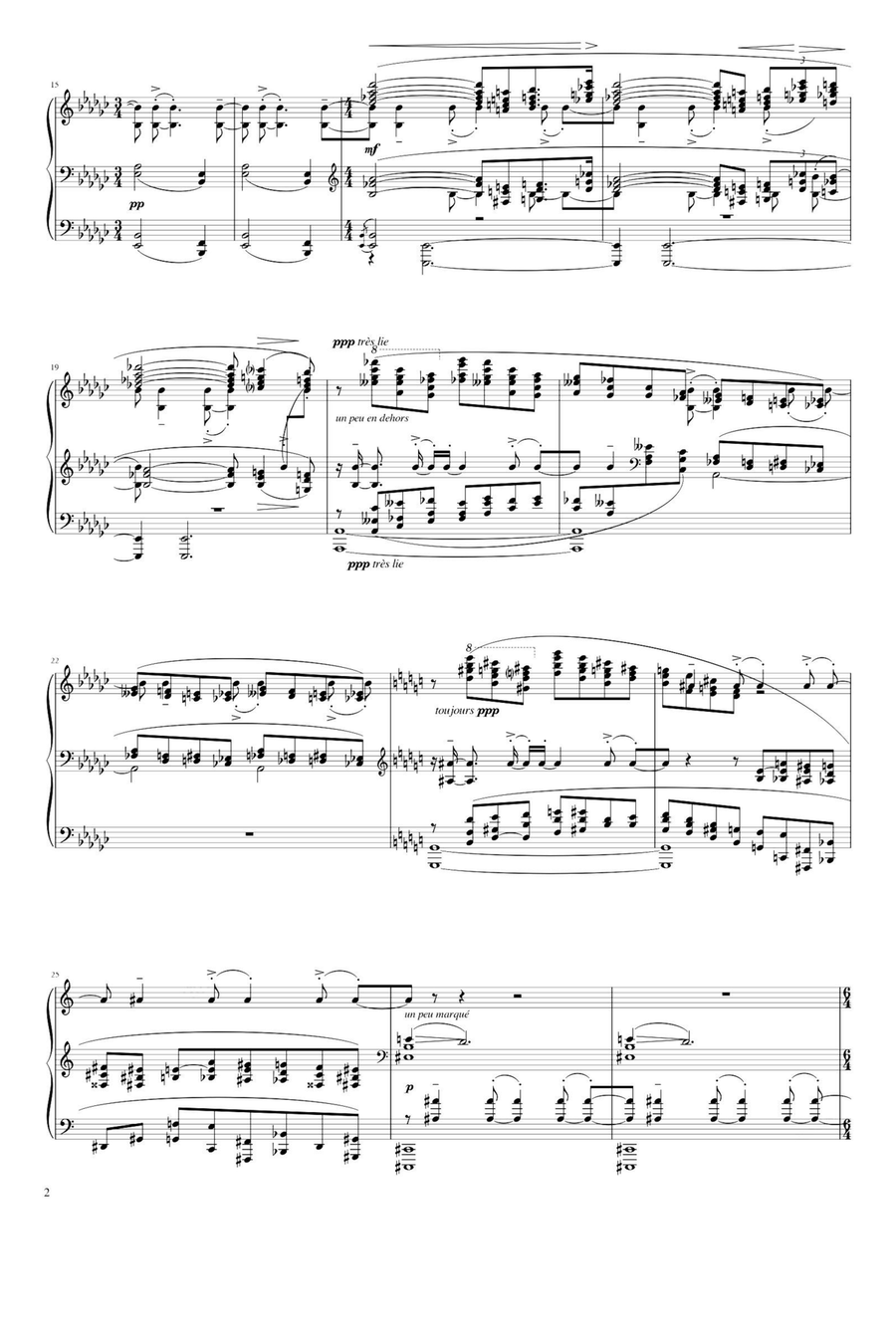 Le Gibet - No.2 from Gaspard de la Nuit - Maurice Ravel Piano Solo scores gallery preview page 2