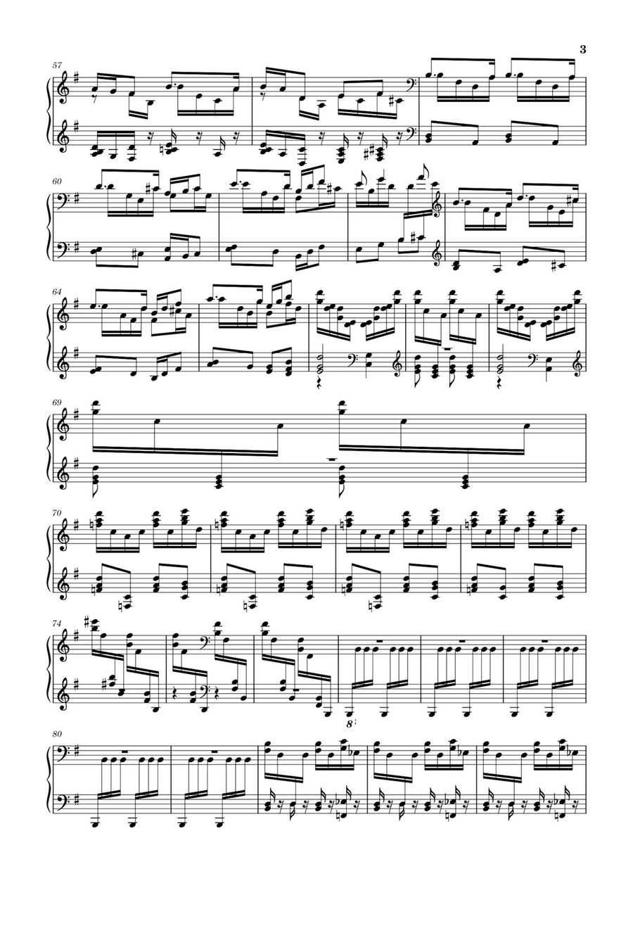 Toccata - Maurice Ravel Toccata - Maurice Ravel Piano Solo scores gallery preview page 3