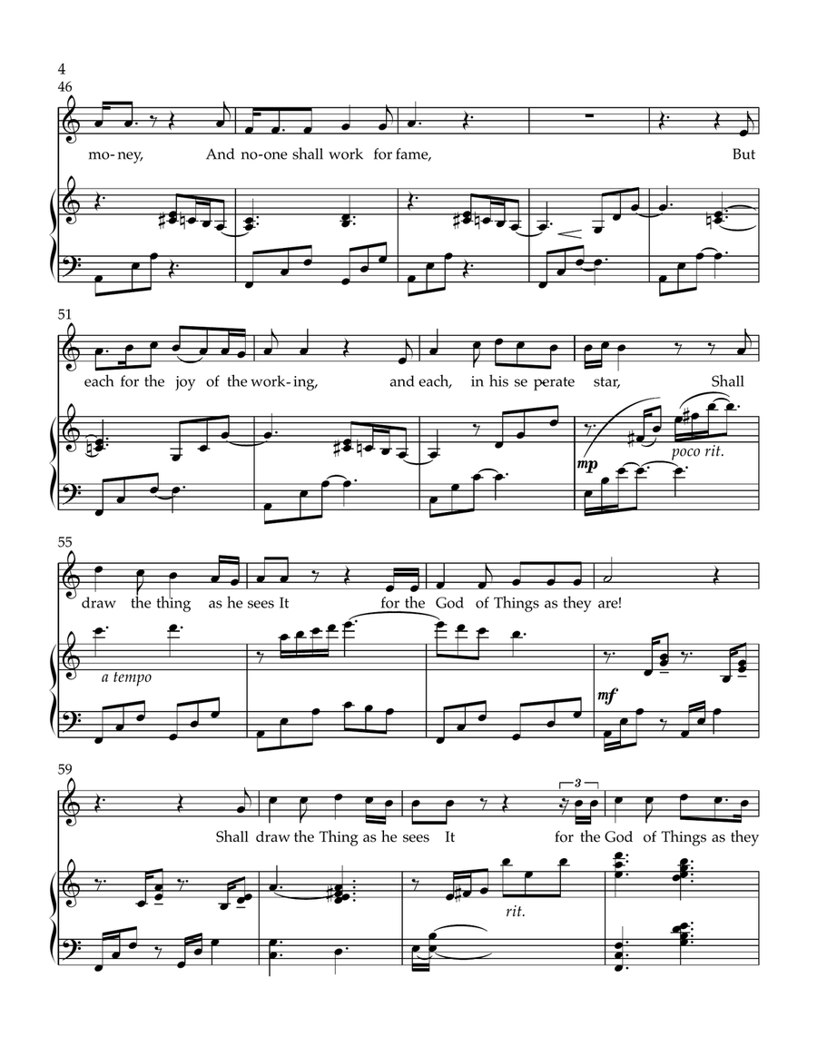 When Earth's Last Picture Is Painted Piano, Vocal scores gallery preview page 4