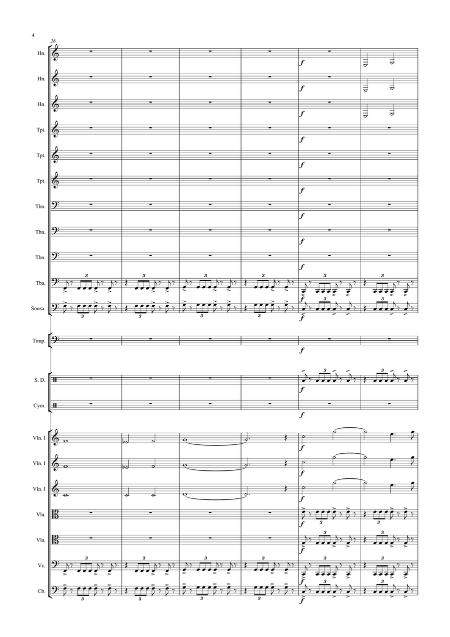 Sinphony nº 8 by João Marcos Concert Band scores gallery preview page 4