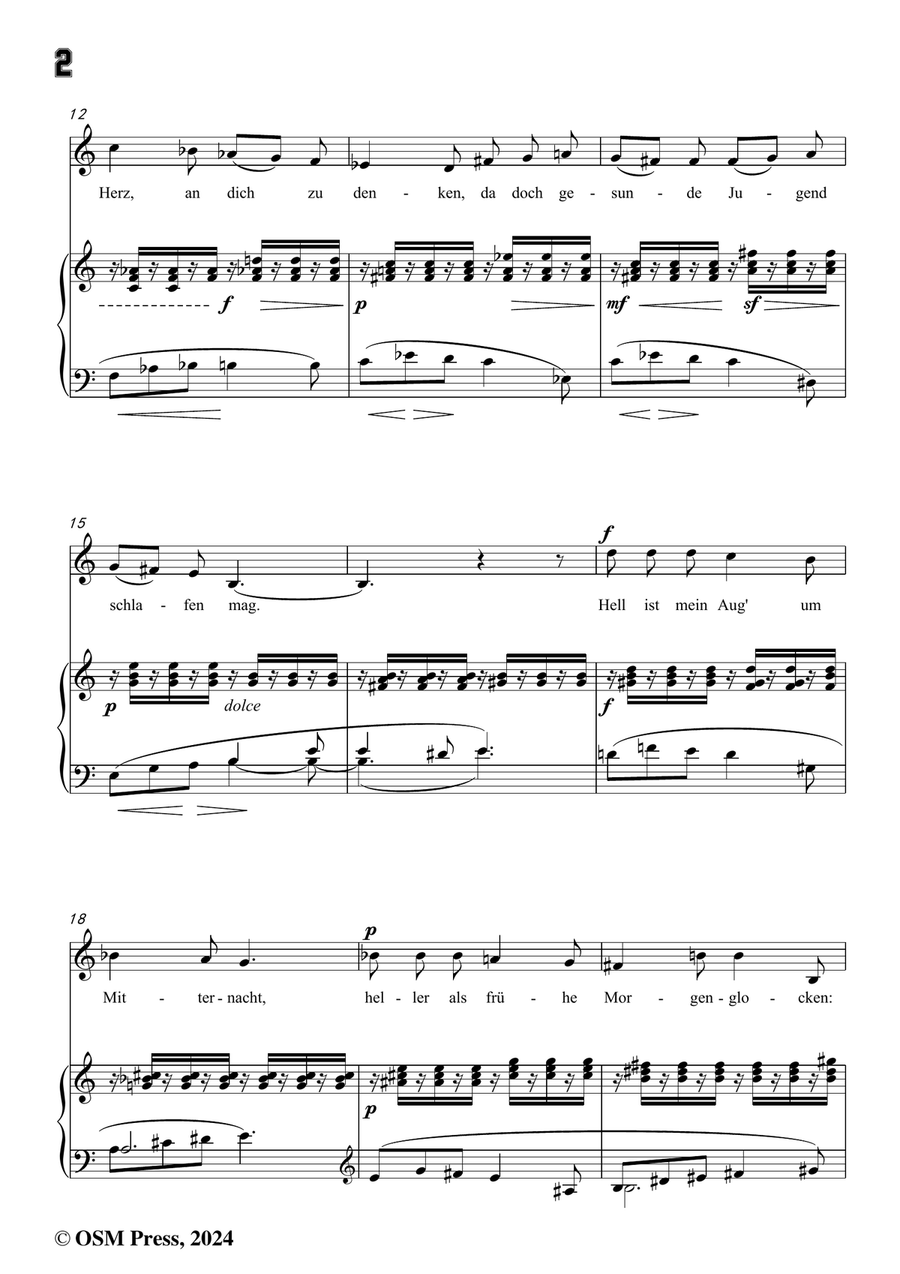 H. Wolf-Lied eines Verliebten,in a minor Piano, Vocal scores gallery preview page 4