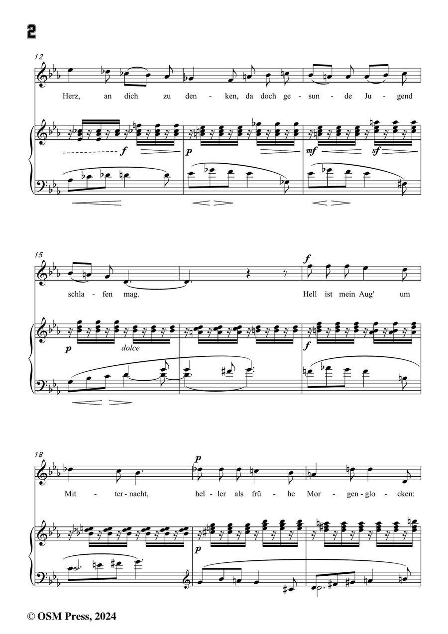 H. Wolf-Lied eines Verliebten,in c minor Piano, Vocal scores gallery preview page 4