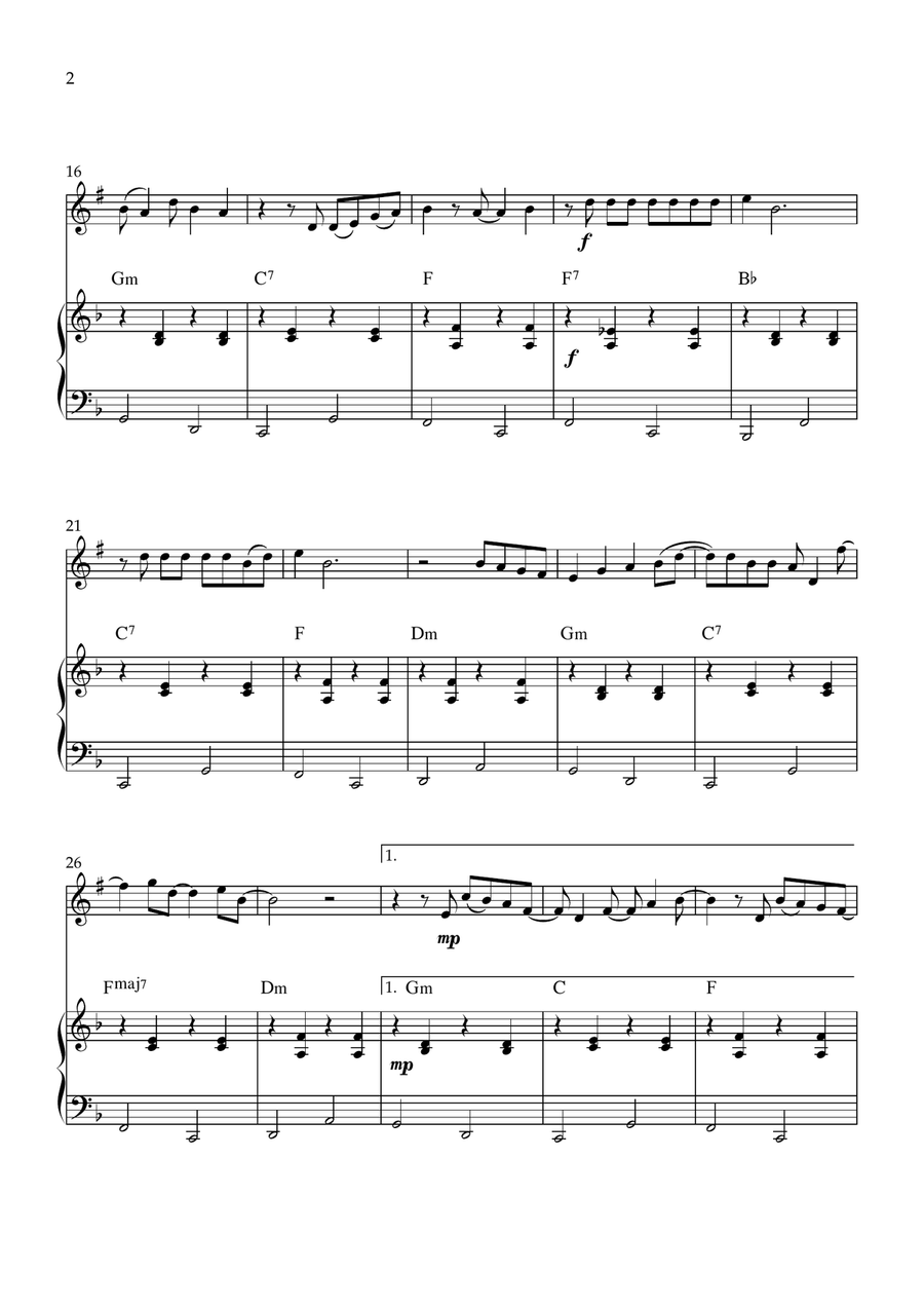 Cupid - Twin Version (Feat. Sabrina Carpenter) B-Flat Trumpet scores gallery preview page 2