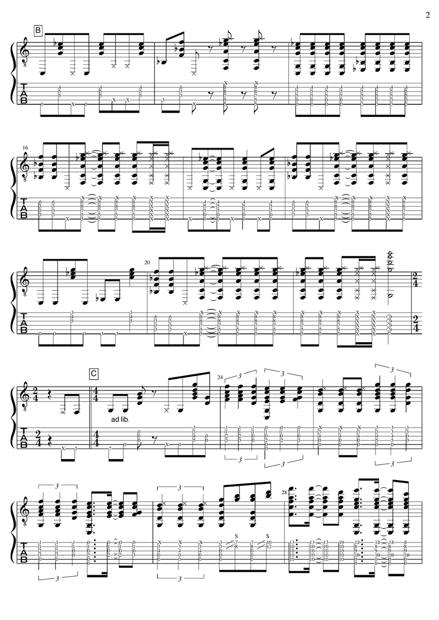Orinoco Flow Orinoco Flow Acoustic Guitar scores gallery preview page 2