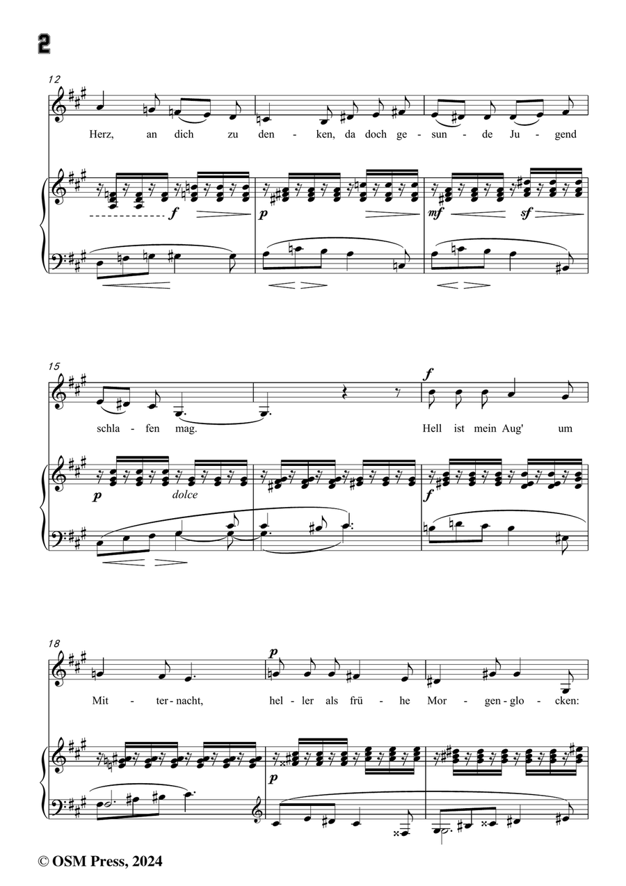 H. Wolf-Lied eines Verliebten,in f sharp minor Piano, Vocal scores gallery preview page 4