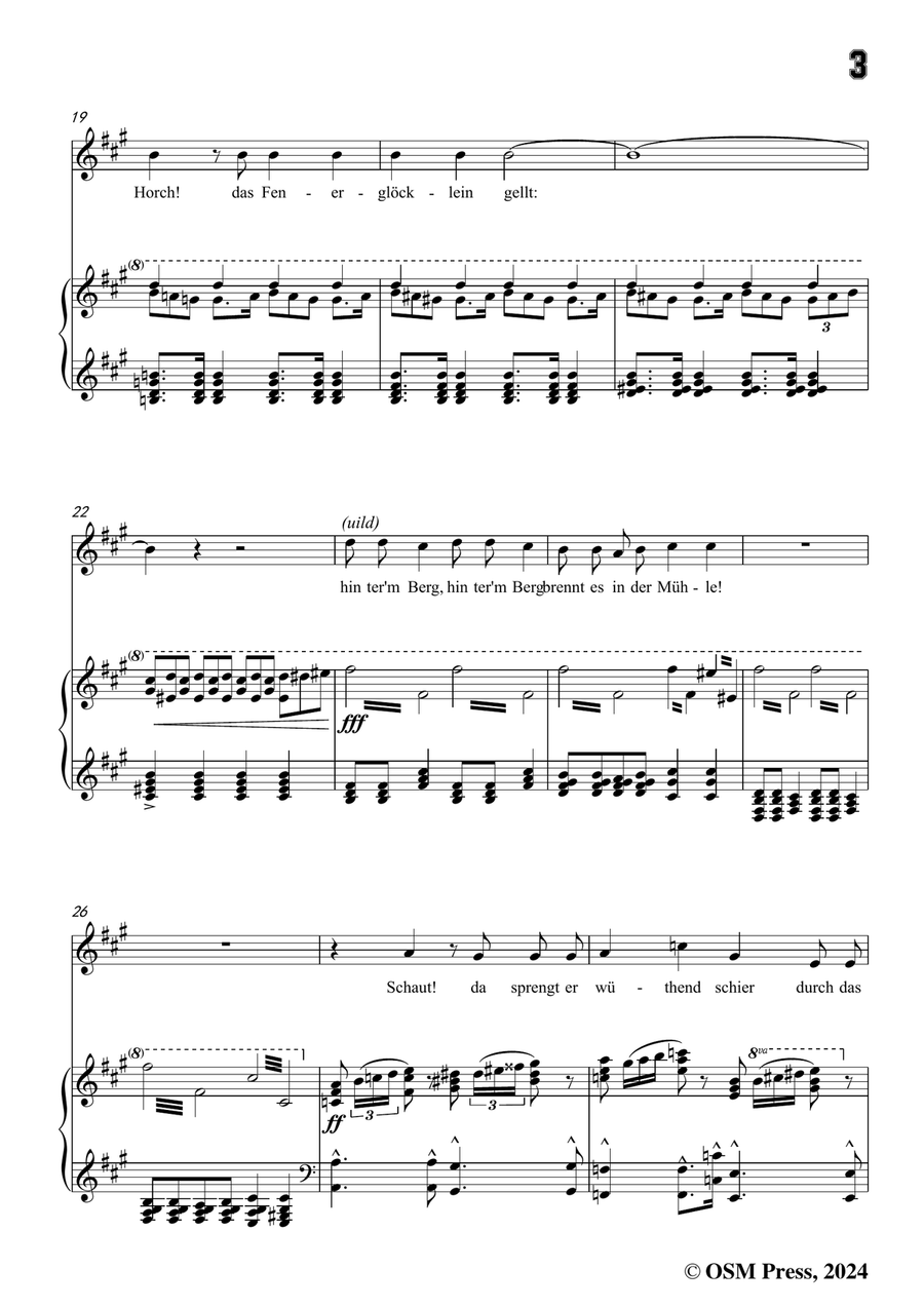 H. Wolf-Der Feuerreiter,in f sharp minor Piano, Vocal scores gallery preview page 5