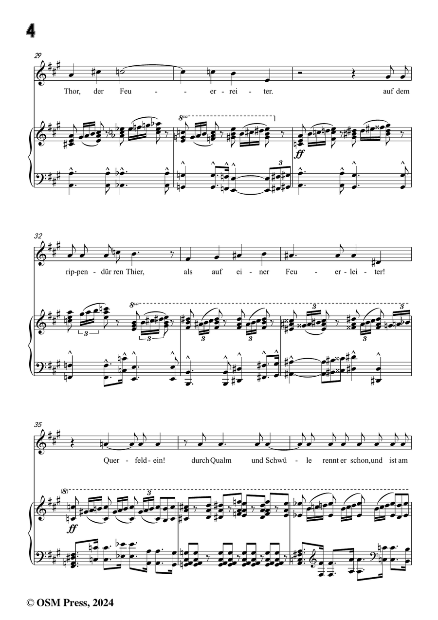 H. Wolf-Der Feuerreiter,in f sharp minor Piano, Vocal scores gallery preview page 6