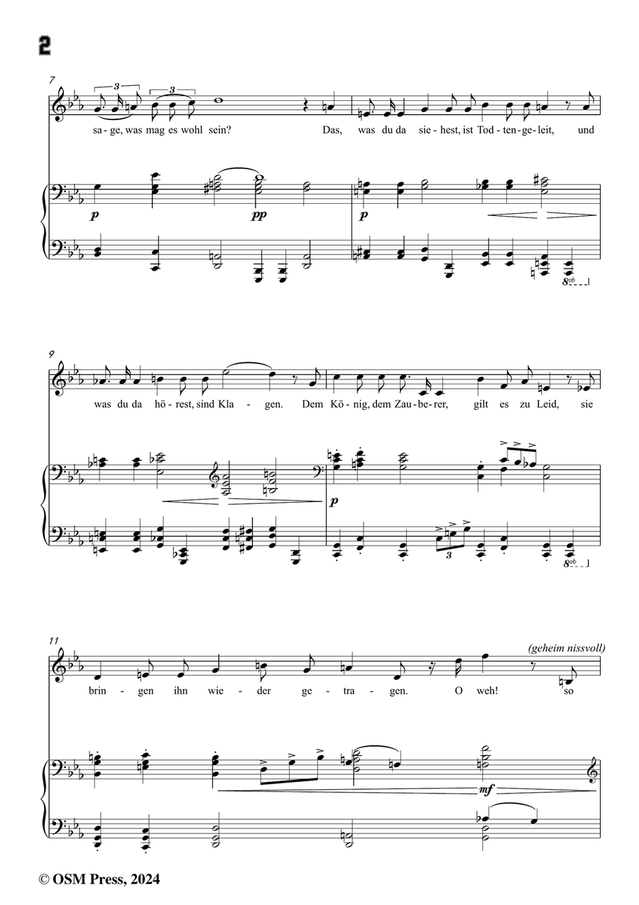 H. Wolf-Die Geister am Mummelsee,in c minor Piano, Vocal scores gallery preview page 4
