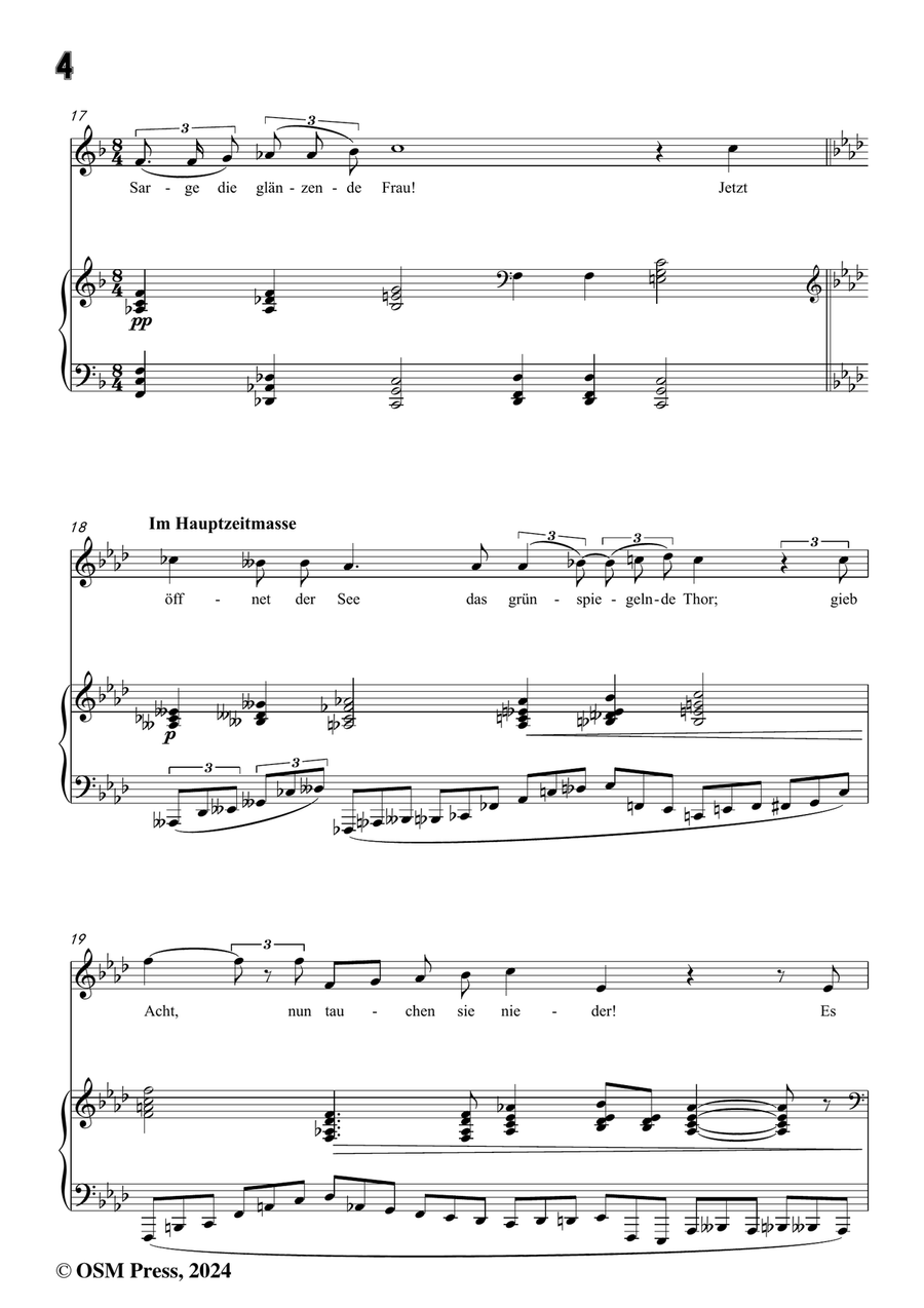 H. Wolf-Die Geister am Mummelsee,in c minor Piano, Vocal scores gallery preview page 6