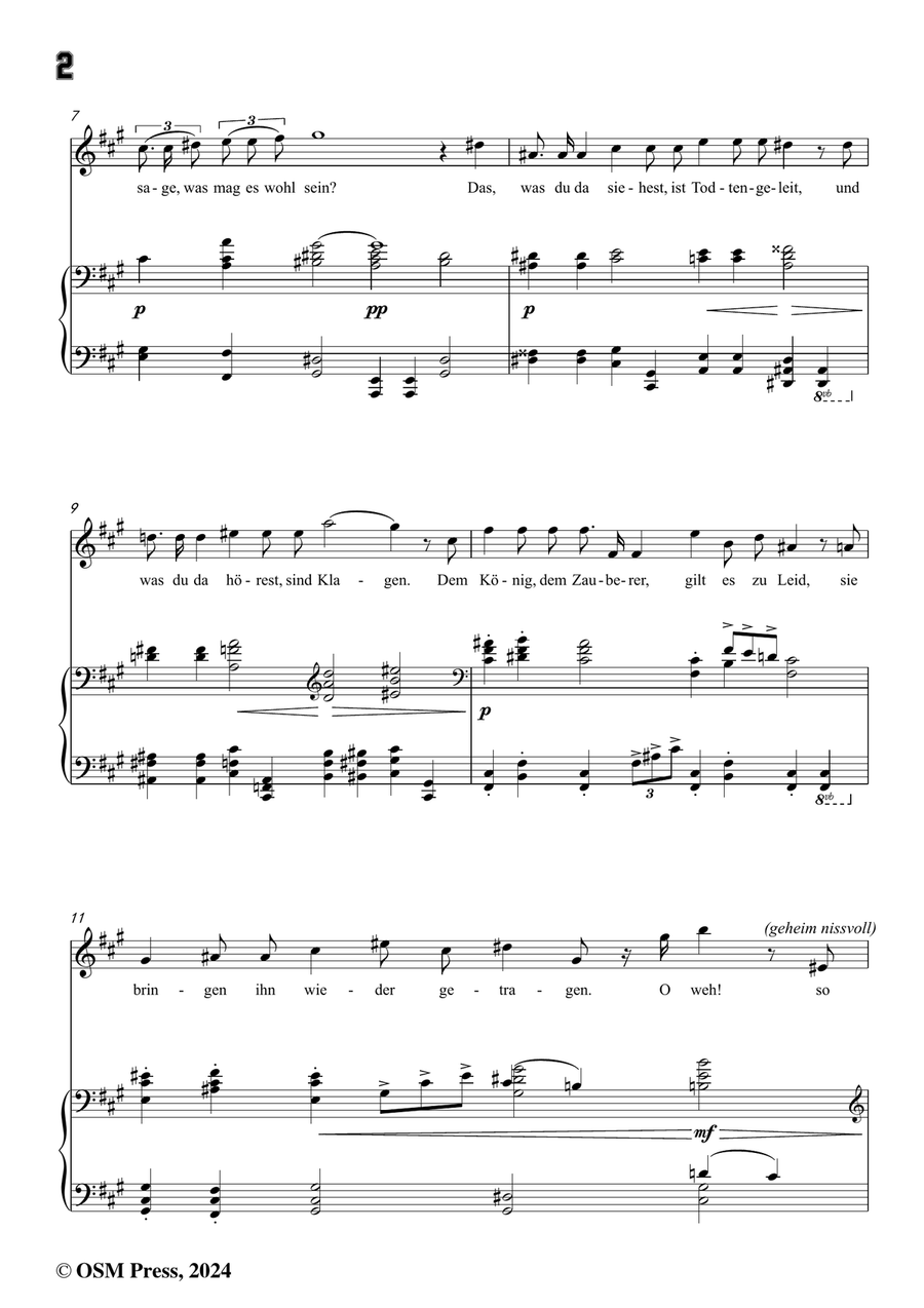 H. Wolf-Die Geister am Mummelsee,in f sharp minor Piano, Vocal scores gallery preview page 4