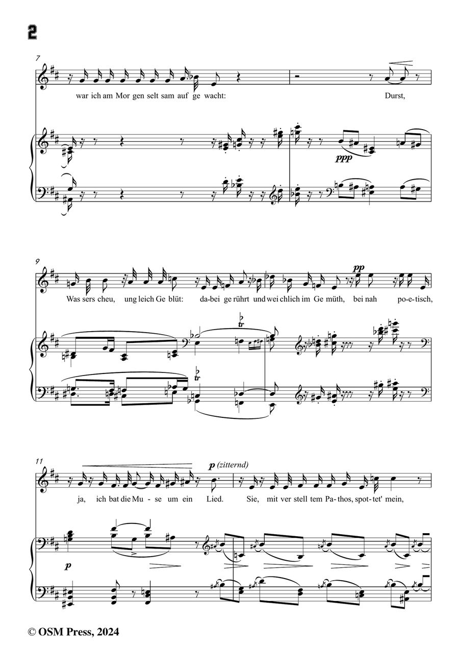 H. Wolf-Zur Warnung,in b minor Piano, Vocal scores gallery preview page 4