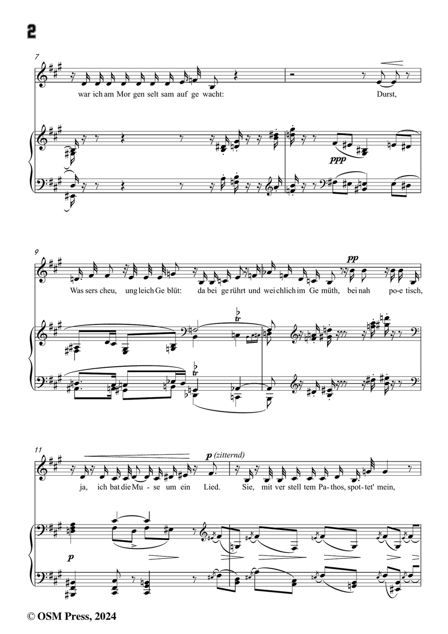 H. Wolf-Zur Warnung,in f sharp minor Piano, Vocal scores gallery preview page 4