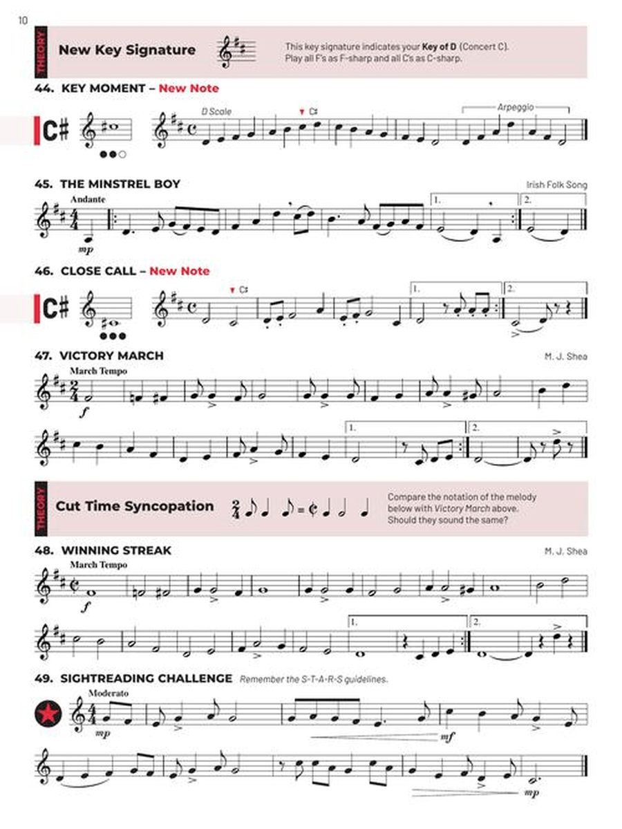 Essential Elements for Band – Bb Trumpet Book 2 with EEi Concert Band Methods scores gallery preview page 4