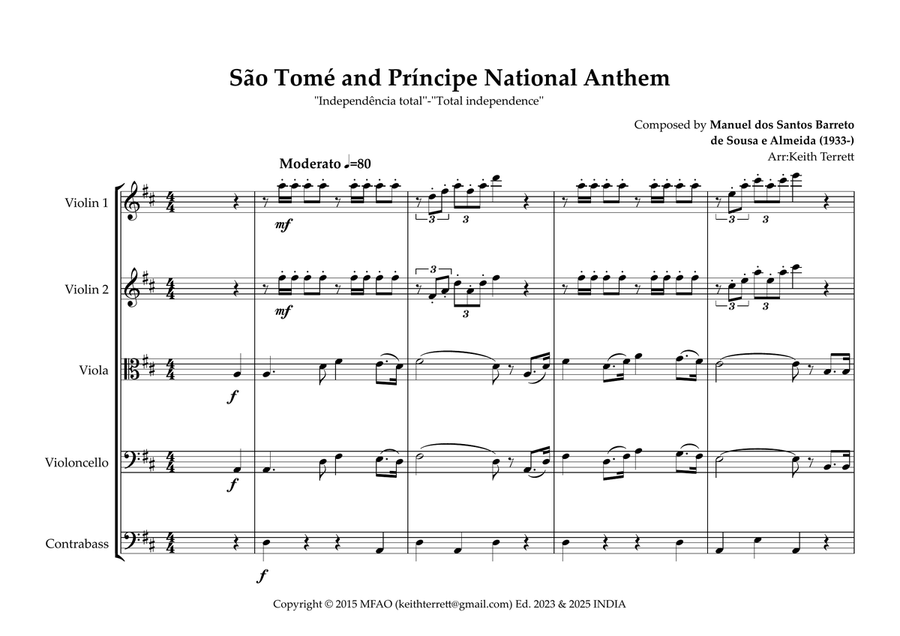 São Tome and Príncipe for String Orchestra String Orchestra scores gallery preview page 2